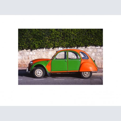 2 CV orange verte