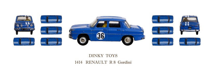 Dinky Toys Renault R8 Gordini 1414 échelle 1:43 – Boîte D'origine, Bel état